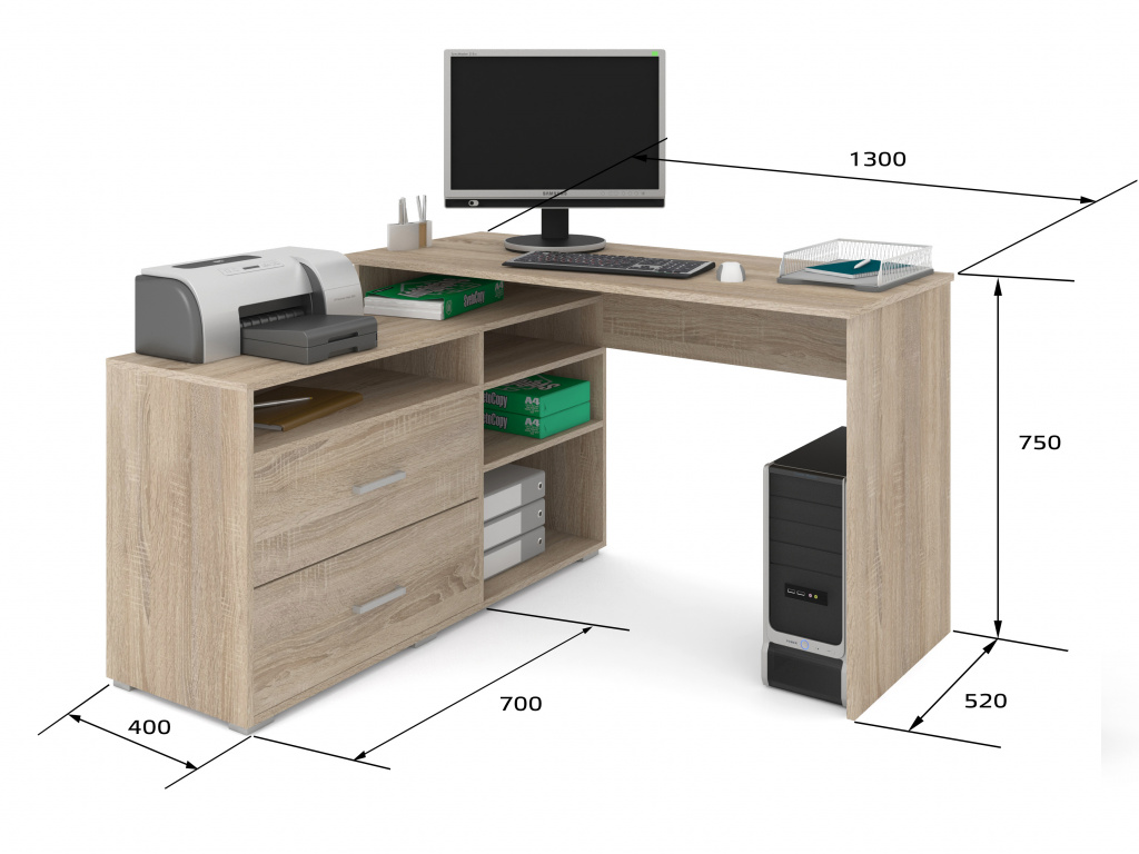 Стол компьютерный 700 1000
