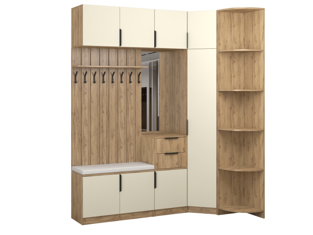 Прихожая Трим 13 МДФ (дуб вотан-SF-023 Палома).jpg