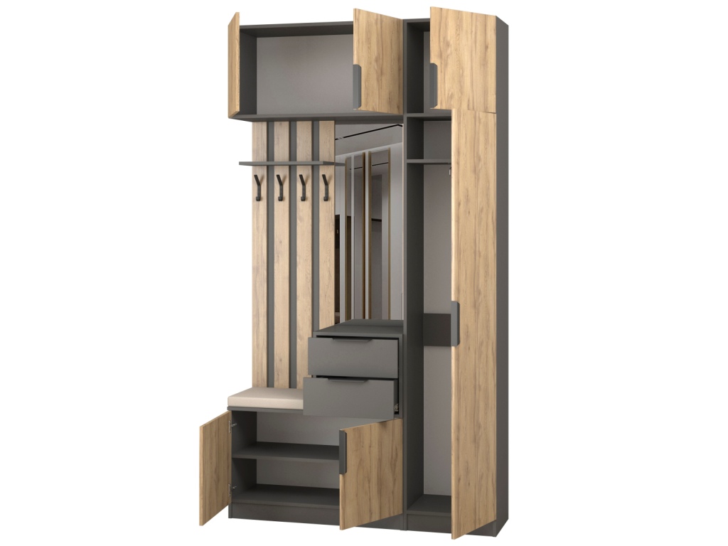 Прихожая Трим 5_откр (темно-серый - дуб вотан).jpg