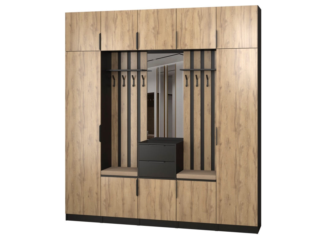 Прихожая Трим 10 (черный-дуб вотан).jpg