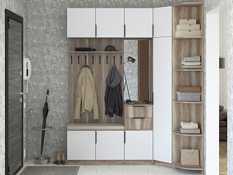 Модульная прихожая "Трим-13" МДФ