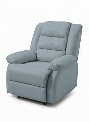 Кресло "Реклайнер" серое с крутящимся механизмом