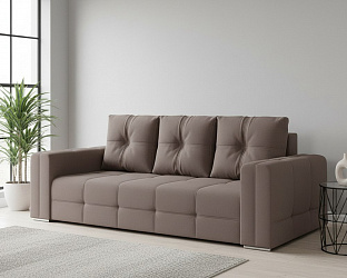 Диван еврокнижка "Леос" велюр зара лайт браун 05