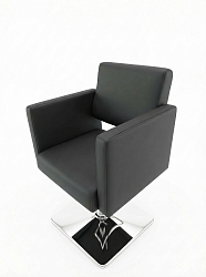 Кресло парикмахера "Квадрат" черное