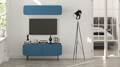 Модульная стенка для гостиной "Модерн Лофт-2"