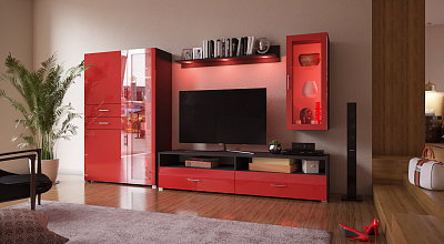 Модульная стенка для гостиной "Локер-32"