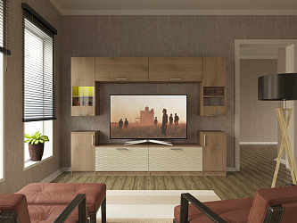 Стенка для гостиной "Глянец 3Д-41"