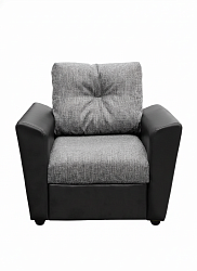 Кресло кровать "Амстердам" рогожка серая