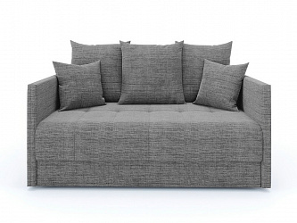 Прямой диван "Хант мини" рогожка дрим грей