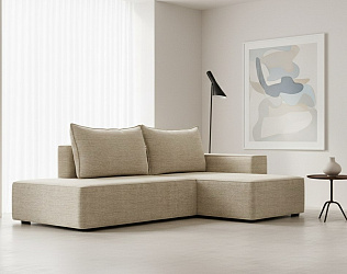 Угловой диван "Кензо" рогожка дрим люкс 01