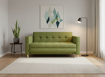 Прямой диван "Квадро" рогожка дрим люкс-23