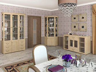 Модульная стенка для гостиной "Витраж-7"