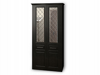 Шкаф 2-х дверный "Венеция-1" глухие фасады + зеркало гравировка