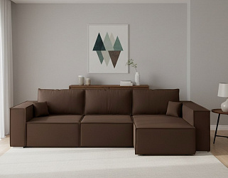 Угловой диван "Фостер лофт" велюр зара браун 20