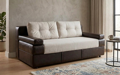 Диван еврокнижка "Амстердам мини бежевый"