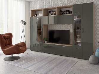Модульная стенка для гостиной "Локер-2"