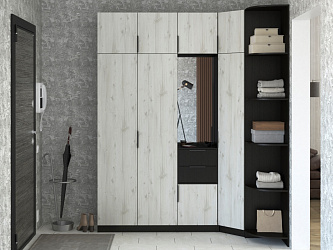Модульная прихожая "Трим-14" ЛДСП